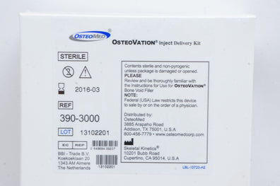 OsteoMed 390-3000 OsteoVation Inject Delivery Kit (x)